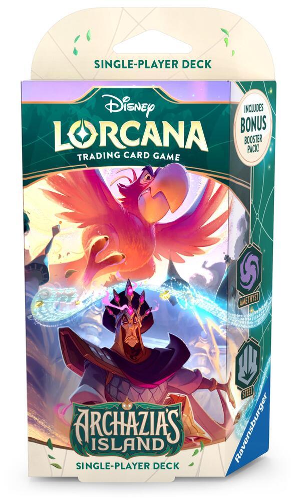 Disney Lorcana Deck: Ch7 Archazia' Island Amethyst&Steel Starter Deck (A)