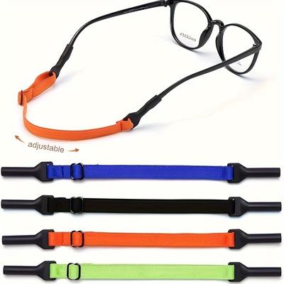 4 Pack Color Glasses Elastic Rope Polyester Silicone Metal Glasses Rope Chain Anti Slip Fixed Glasses Accessories Adult