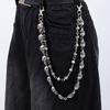 Chaîne de taille Crâne Style Punk Sombre Chaîne de Pantalon Jeans Homme Chaîne de Taille Personnalité Femme Style Hip Hop Sortie de Rue