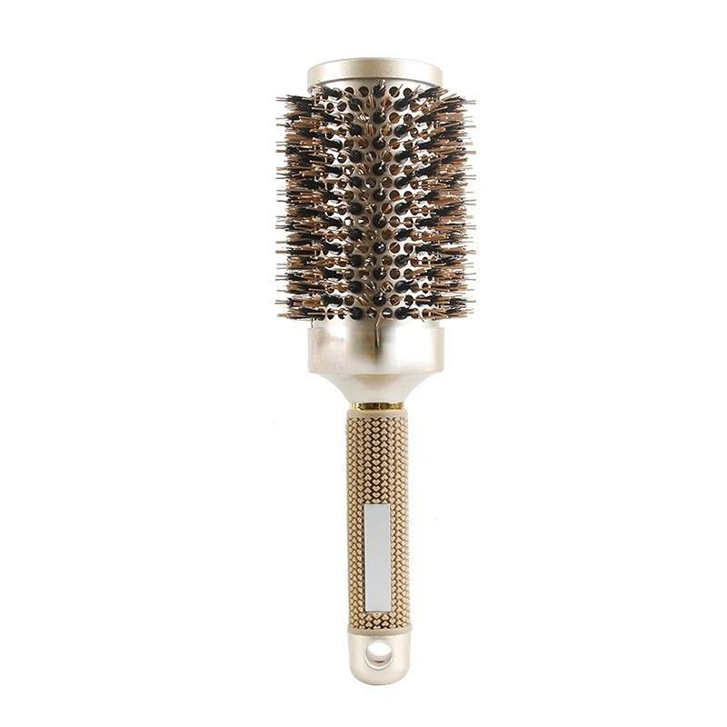 Hair Comb Professional Salon Hair Brush Hair Styling Hairbrush Hairdressing Comb Round Curly Rollers Tools Blue