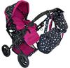 MarioToys Doll Pram Deep Pram with Bag