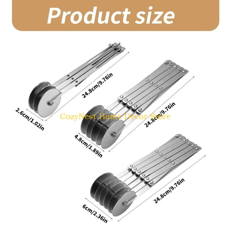 92MF Practical Pizza Wheel Cutter 3/4/5/6/7 Wheel Cutter Stainless Steel Pizza Cutter for Handmade Pizza Lover