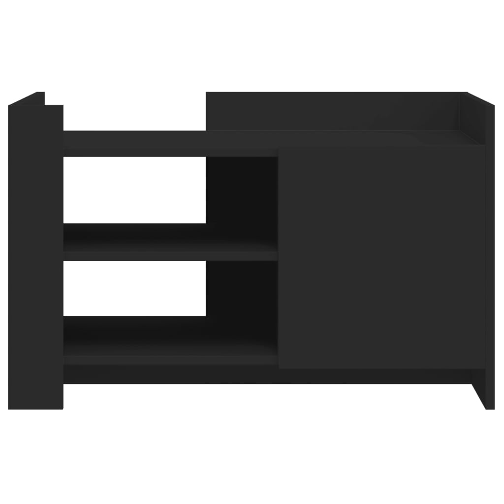 Coffee Table, Black, 80x50x50 Cm, Wood-based Material