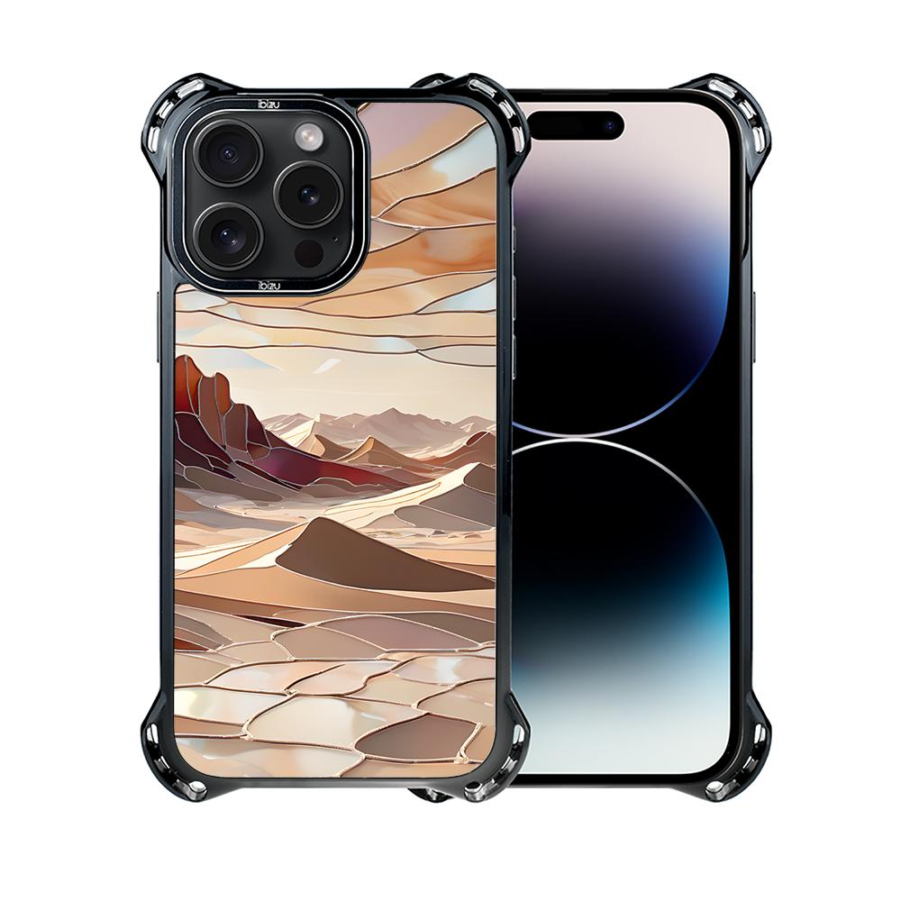 Etui Do Iphone 14 Pro Max Ibizu Dropguard Ultra Z Magsafe, Barwy Szkła, Pustynny Spokój