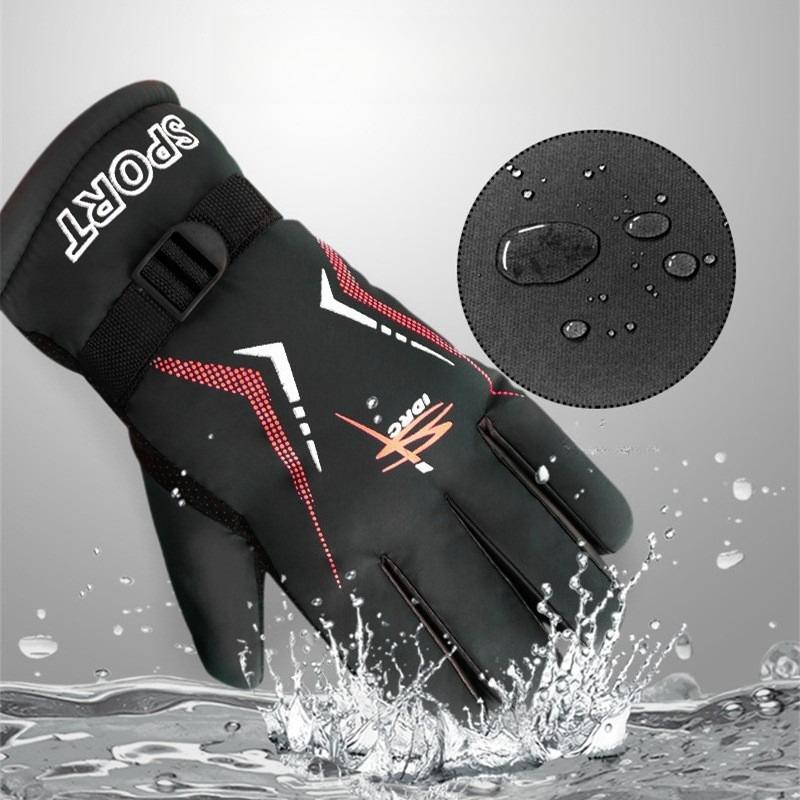 Winter Men Cycling Gloves Thickened Windproof and Warm Gloves Waterproof and Cold Gloves Outdoor Gloves