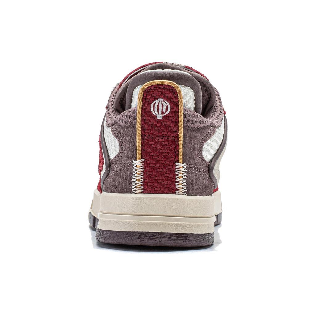 New LINING Wei Wu PRO Skateboard Shoes Women's Low top Cream White/Maroon AECU002-1