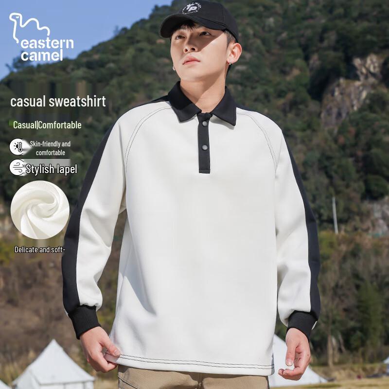 Men's Long-Sleeve Outdoor Polo Sweatshirt