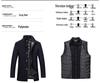 2026 Men's Woolen Stand Collar Jacket & Vest Set - Spring/Autumn Casual Solid Color Overcoat
