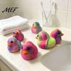 Duck Squeeze Toy Rainbow Stress Relief Toy, Slow Rise Colorful Decompression Soft Gradient Sensory Fidget