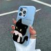 INS Couple Black White Cat Candy Color Phone Case For Xiaomi 14T 15T Pro Xiaomi 17 pro max Xiaomi Mi 11 Lite 5G Shockproof Funda