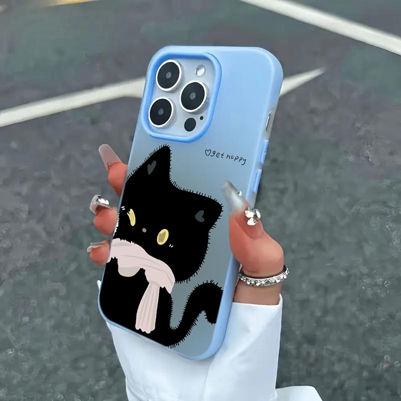 INS Couple Black White Cat Candy Color Phone Case For Xiaomi 14T 15T Pro Xiaomi 17 pro max Xiaomi Mi 11 Lite 5G Shockproof Funda