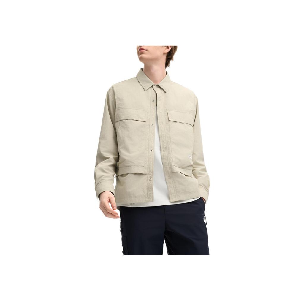 New FILA Jackets Men's Milk Coffee F11M519707FDK