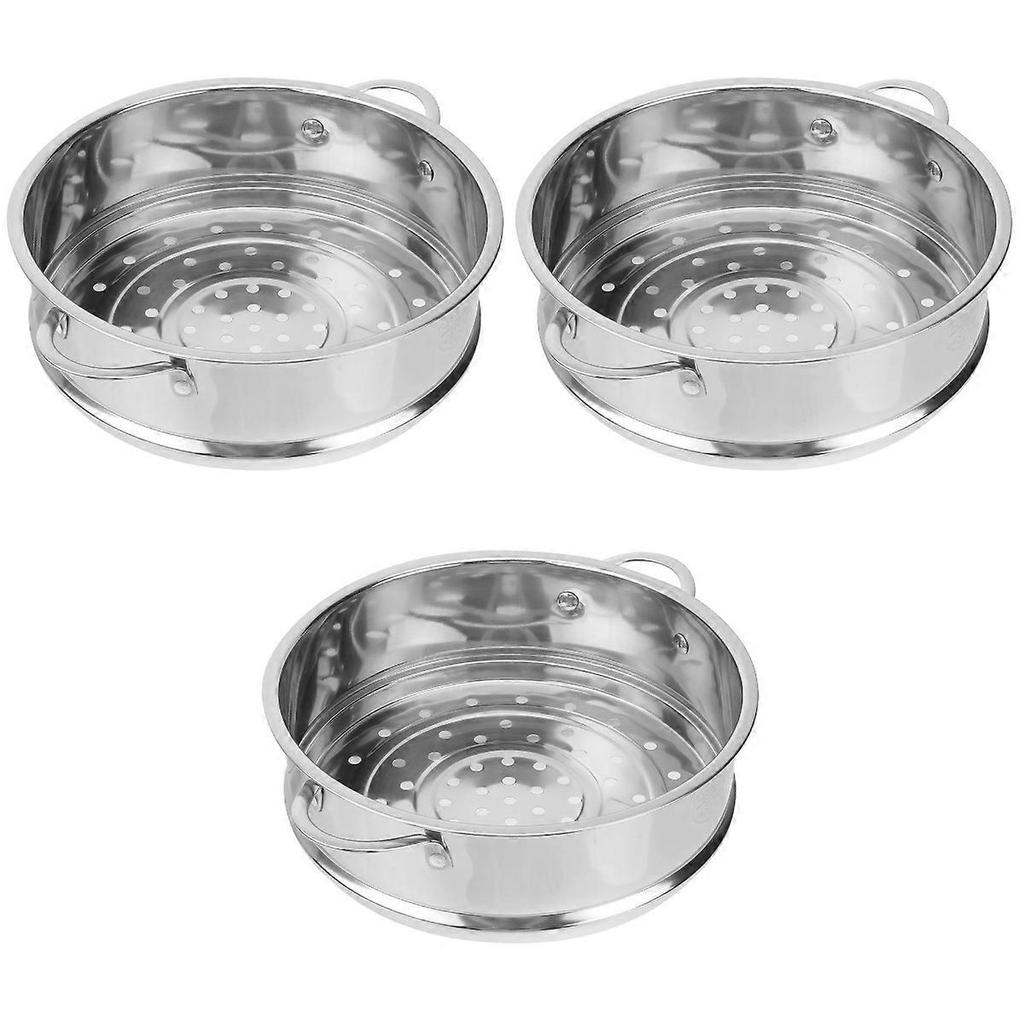 Kitchen Food Steamer Stainless Steel Steaming Rack for Home 3Pcs