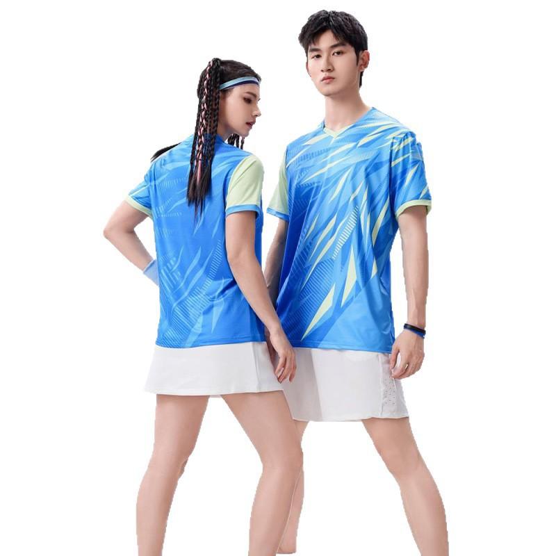 Breathable Quick-Dry Sport Shirt Shorts Skirt Set Badminton Tennis Volleyball Pickleball Athletic Wear Unisex
