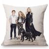 Baby Mother Parenting Art Cozy Family Hand Drawing Sketch Home Decoration Cotton Linen Sofa Throw Pillow Case Car Cushion Cover
