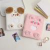 Photo Album Sleeve Compact A5 Plush Photocard Album Adorable Portable Refillable Binder Cover for Soft Sleeve-protected Photo