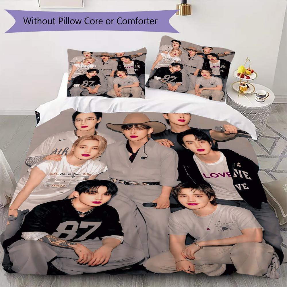 Love Love Threepiece Set 1 Duvet Cover 2 Pillowcase Without Core Without Core Soft And Comfortable Bedding Set Duvet Cover And Pillowcase