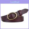 Echter Ledergürtel für Damen mit Legierungsschnalle für Freizeit und Büro