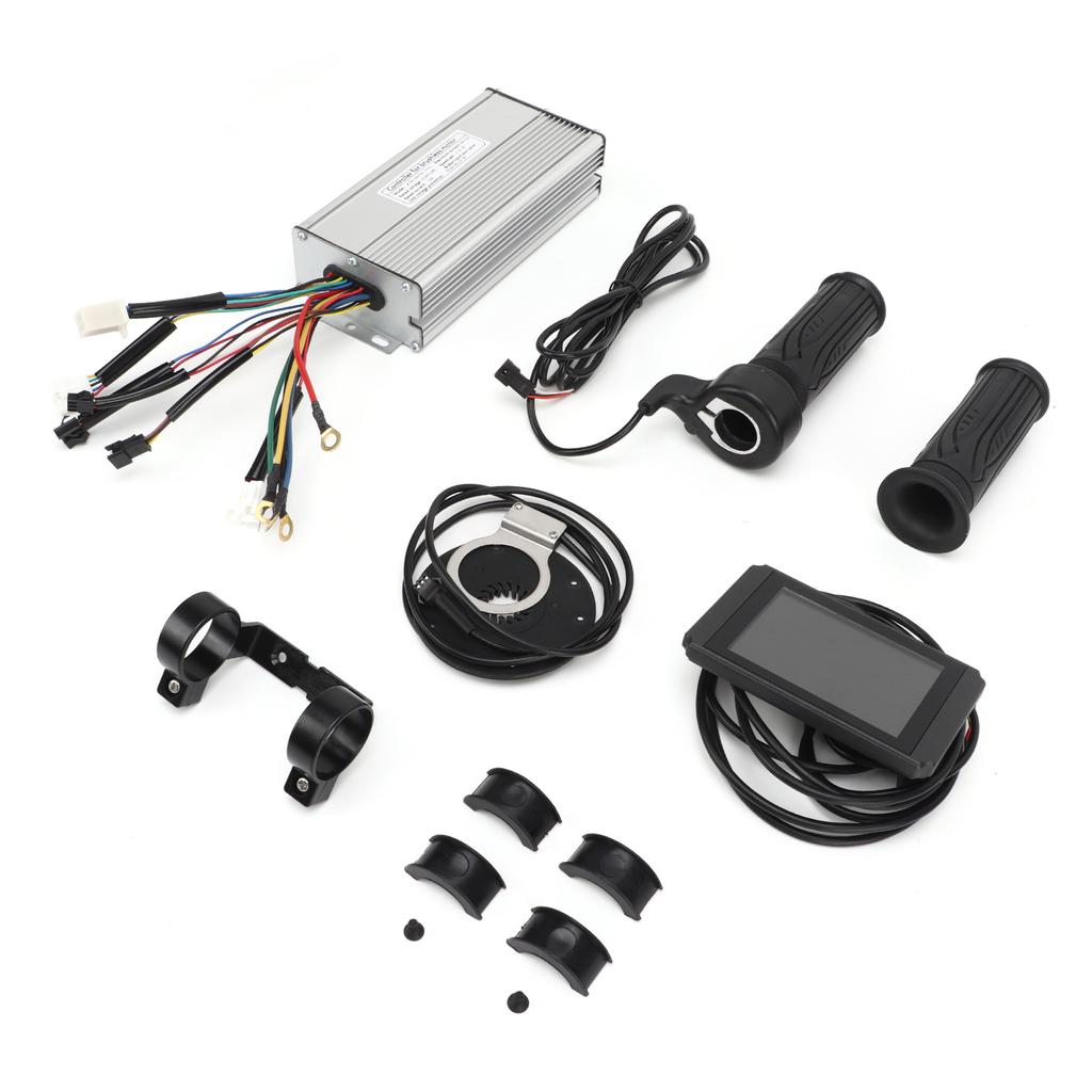 36V 48V 1000W Electric Bike Controller Kit 30A Sine Wave Controller LCD8H Panel 10B Power Magnetic Point 20X Full