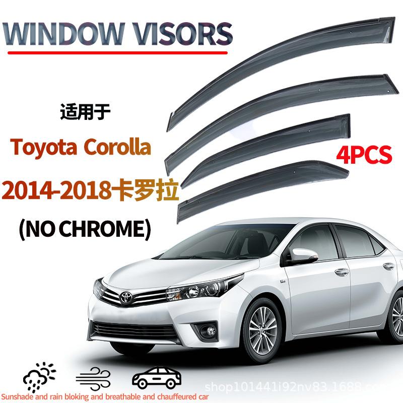 

Suitable for Toyota Corolla Rainproof Eyebrow 2014-18toyotacorollaWindowvisor Waterproof армия зеленый