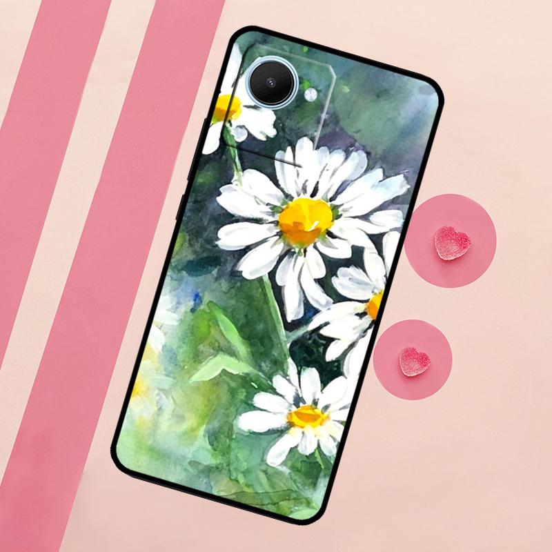 

Чехол Daisy Watercolor для Realme GT Neo 5 3T 2T 9 11 10 Pro Plus C11 C15 C21Y C25S C30 C31 C33 C35 C53 C55 Realme C30
