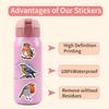 110 Colorful Bird Graffiti Stickers for Suitcases, Notebooks, Skateboards, and Water Cups