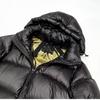 Unisex Shiny Short Down Jacket: Off-Season Duck Down, Thick, Loose Fit, Black & Gold, Korean Style, Plus Size