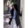 Comfortable and Versatile Round Neck White Shirt Female Long-sleeved Blouse Retro Design Sense Niche Bubble Ins Temperament Elegant Fashion Top