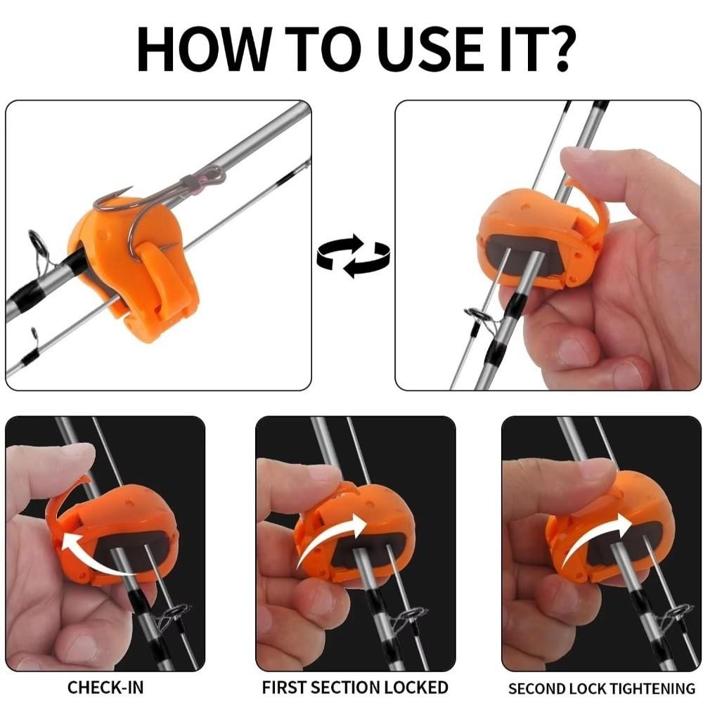 5pcs Anti Slip Fishing Rod Holder Grip Anti-collision Fishing Rod Protector Sea Fishing