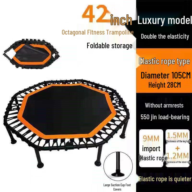 Indoor Trampoline for Kids & Adults: Compact Bouncing Bed for Home Use