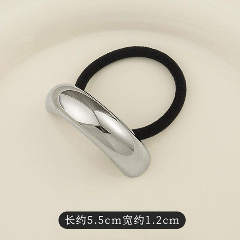 Mode Punk Geometrische Metall Haarspangen Elastische Haargummis Haarseil Stirnbänder Für Damen Mädchen Haarschmuck Geschenke