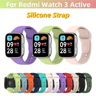 Cinturino in Silicone Per Redmi Watch 3 Active Bracciale di Ricambio Per Xiaomi Mi Band Watch3 active Cinturino da Polso Traspirante