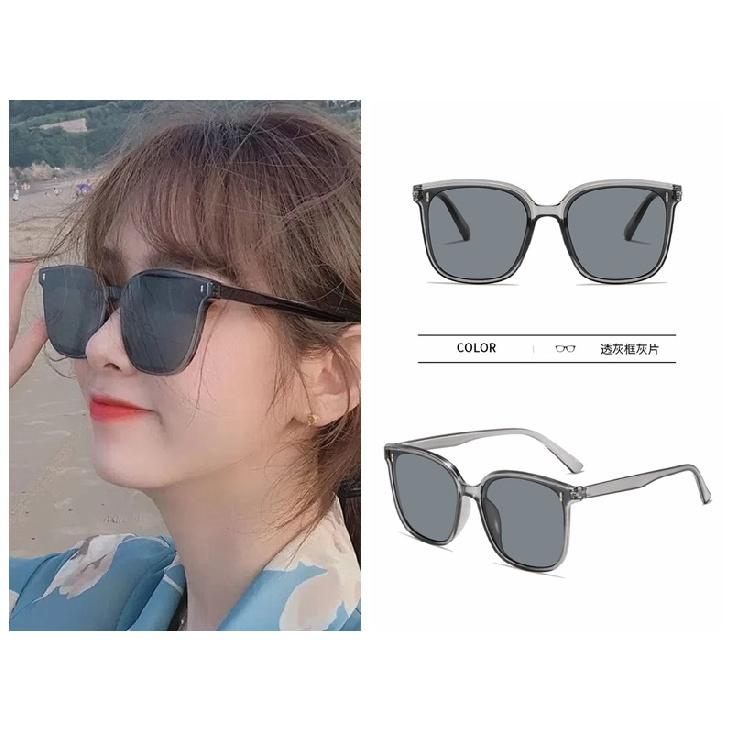 Metal Hinge Polarized Sunglasses for Women with Round Faces, High-End New Style Large Frame UV Protection Driving Sunglasses for Men