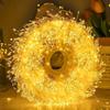 Cross-Border LED Firecracker Christmas String Lights - Indoor/Outdoor Copper Wire, Colorful Festival Decoration