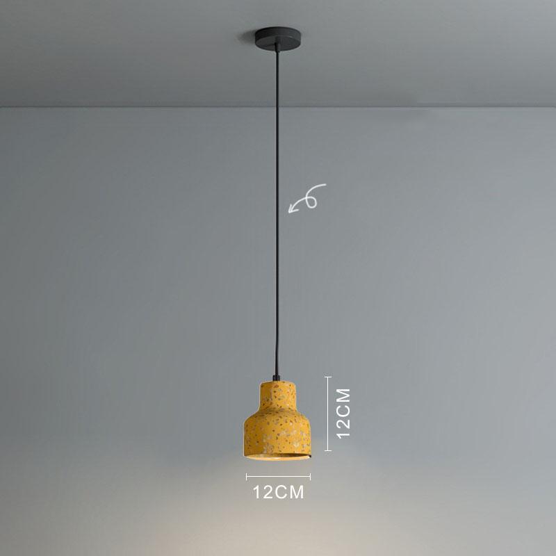 

Nordic Creative Colorful Terrazzo Подвесной Светильник Полупрозрачный Ночник Светодиодный Фонарь Для Декора Кофейни Ресторана Warm White жёлтый