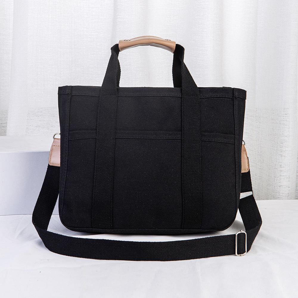 Plus Size Canvas Mummy Bag: Fashionable, Multifunctional Mother & Baby Crossbody Shoulder Handbag