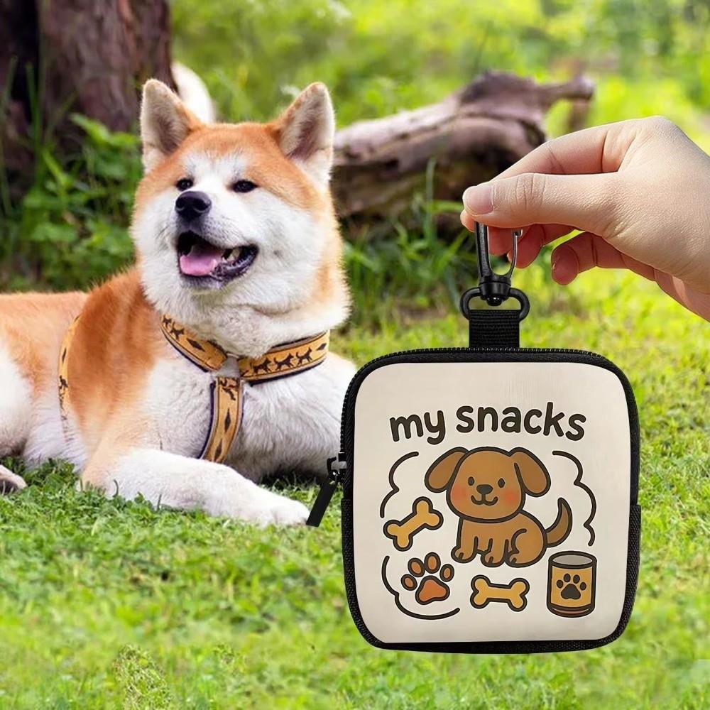 Transparent Window Dog Training Bag Portable Pet Snack Bag Dog Treat Pouch Puppy Training