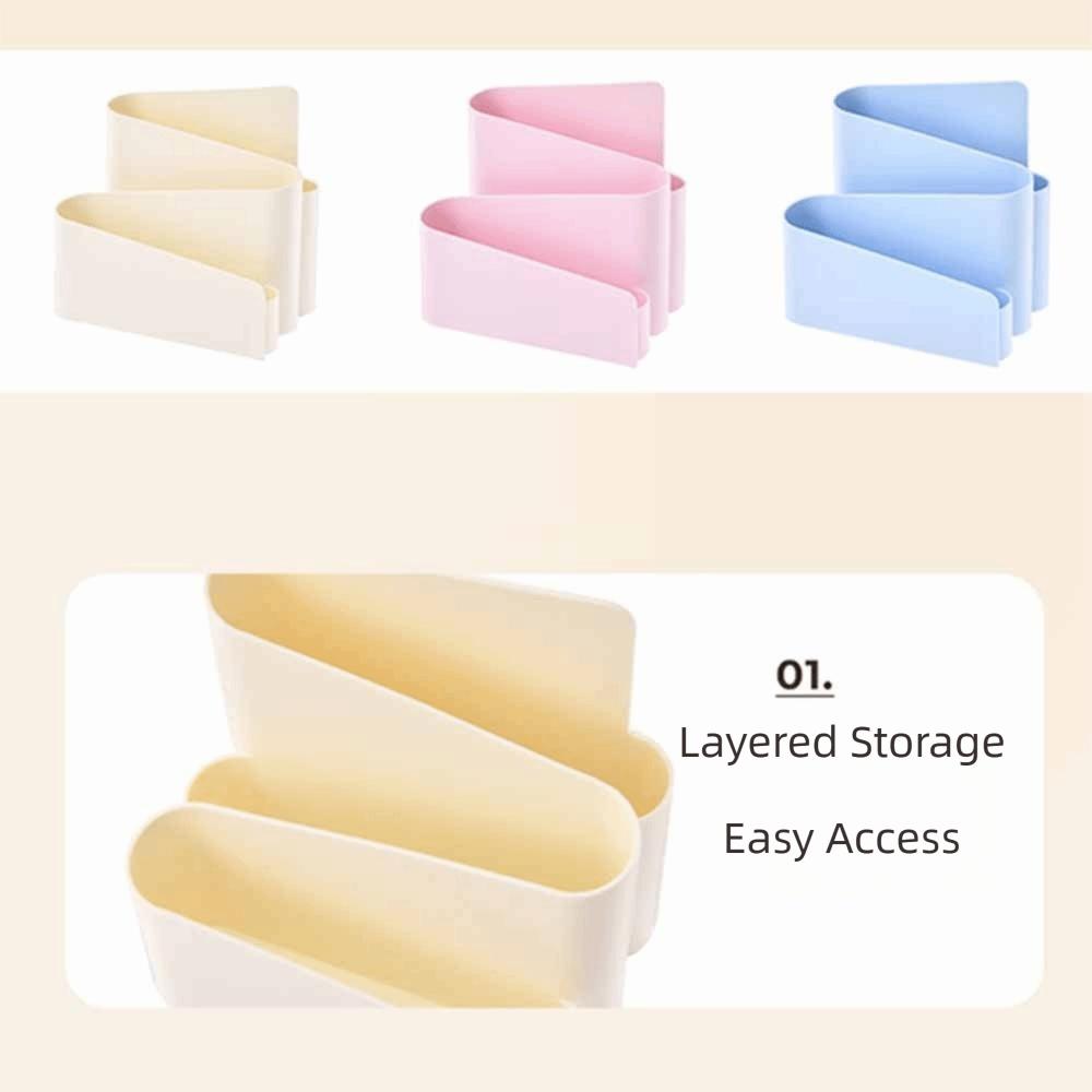 Large Capacity Makeup Brush Holder Cute Brush Storage Container Desktop Pen Holder  Desk Organizer