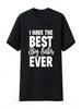 Ich Habe Die Beste Große Schwester Überhaupt Lustiges Kleiner Bruder T-Shirt Schwarz Klein Vintage Gewaschen Streetwear Grafik