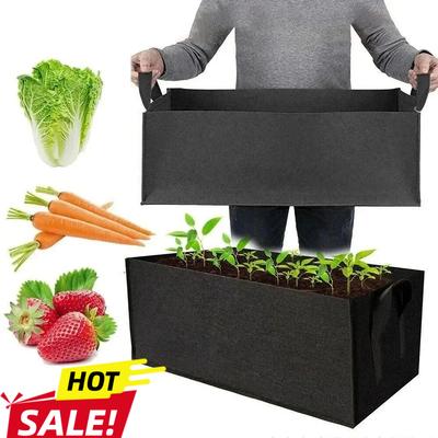 Square Felt Growing Bucket Plant Growth Bag Multi-Functional Vegetable Plant Non-Woven Felt Growing Bag