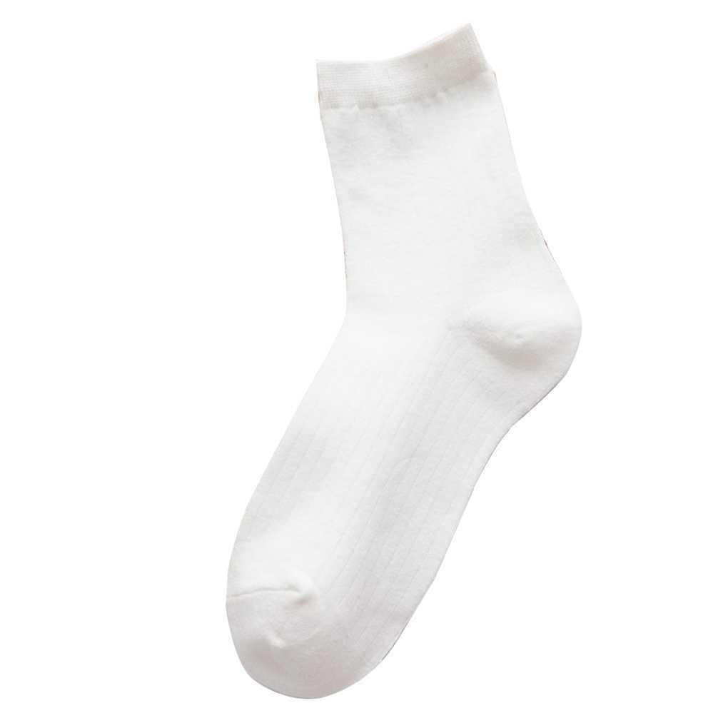 1 Paar Herbst Winter Baumwolle Weiche Socken Verdicken Warm Basic Einfarbig Socken Gestapelte Socken Damen