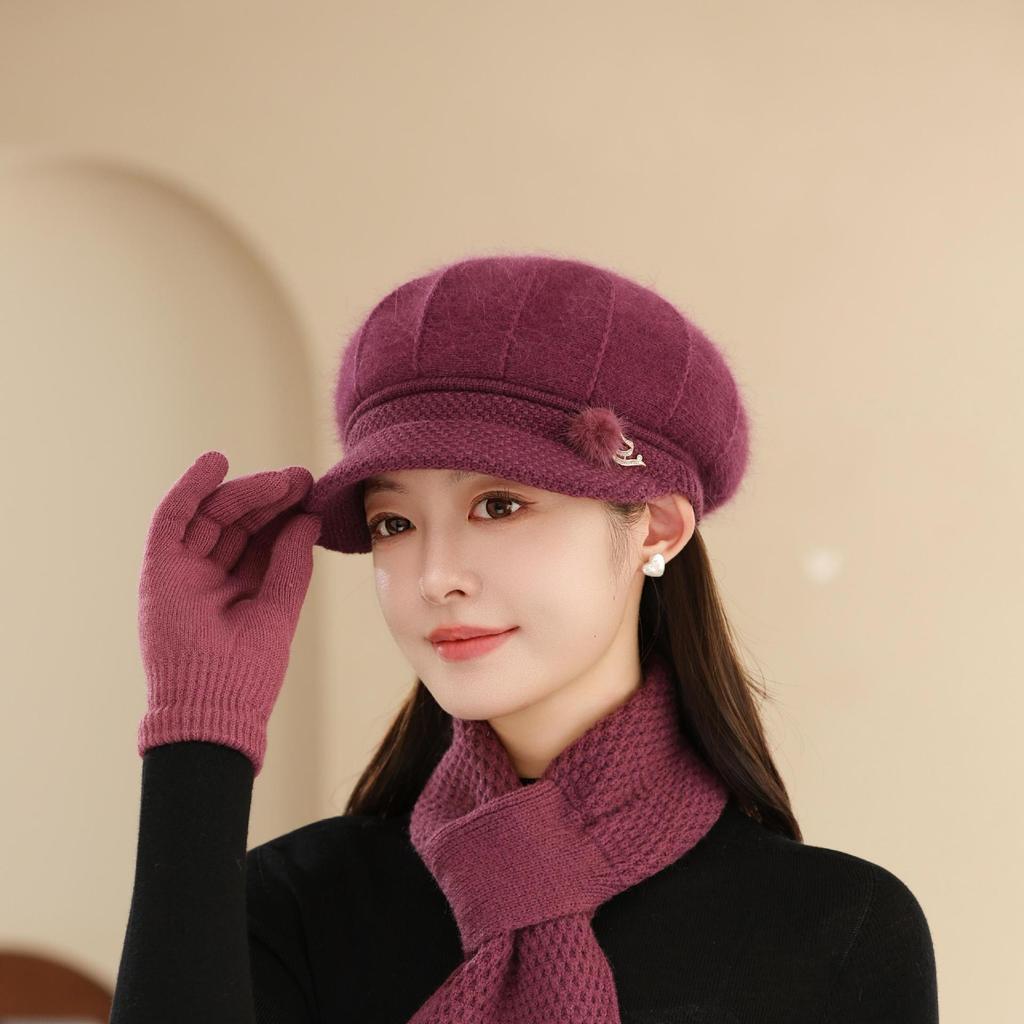 Baseball Caps for Mom and Grandma with Fleece  Cycling Warm and Cold Proof Woolen Caps for Middle Aged and Elderly People  Hats for Women In Winter