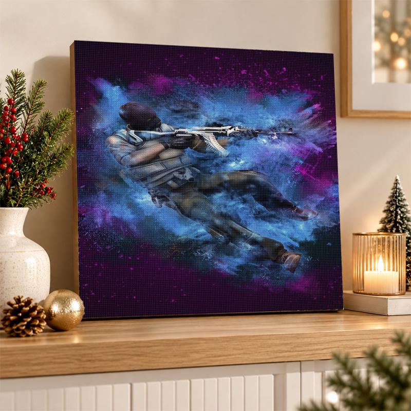 Counter-Strike Diamond Painting Kit 5D Full Drill DIY Diamond Mosaic Wall Art Home Decor