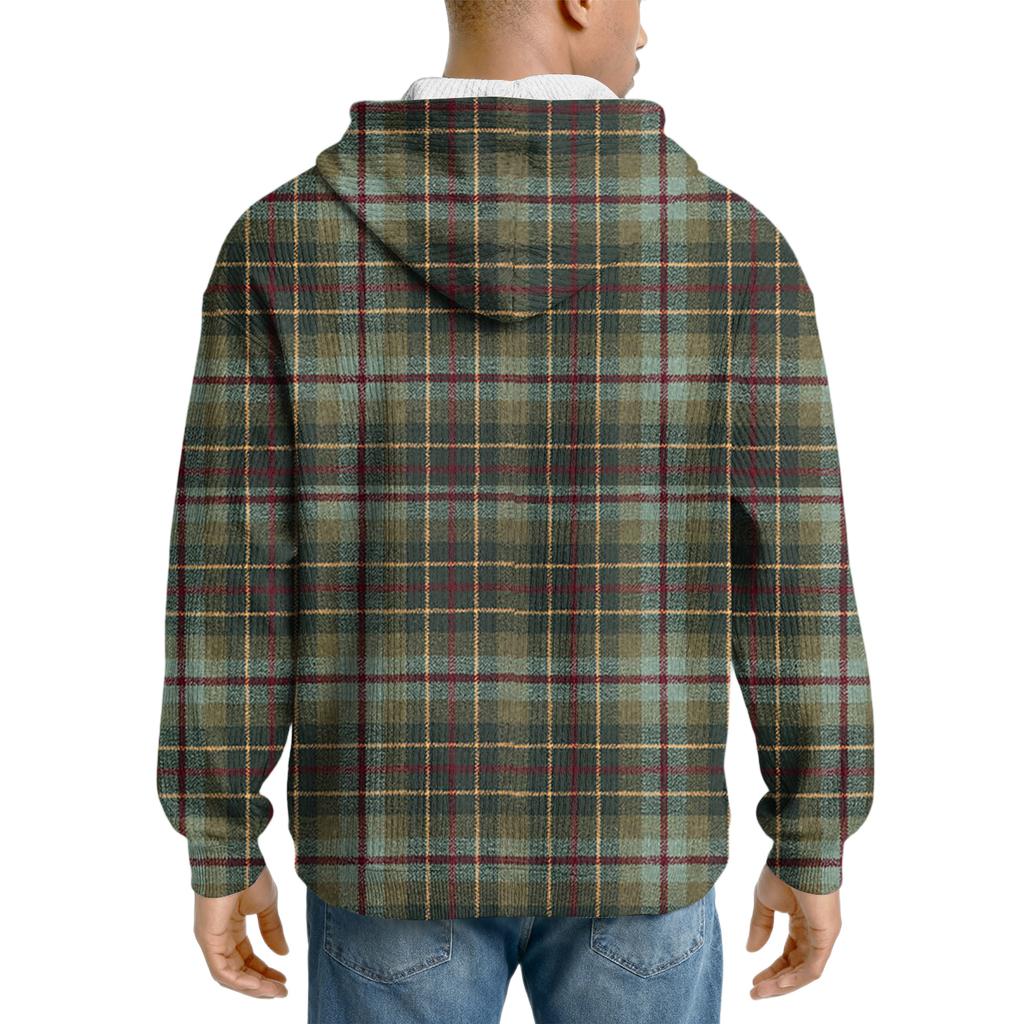 Men's Knit Hooded Sweatshirt Casual Long-Sleeve Sweatshirt