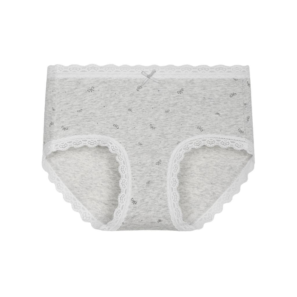 Women Mid Waist Antibacterial Full Cotton Crotch Breathable Seamless Triangle Underwear