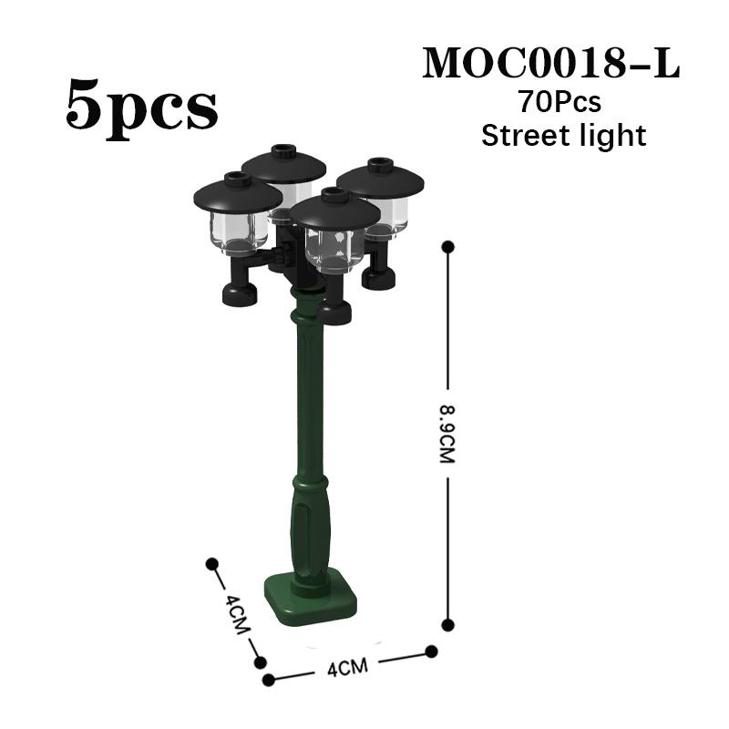 MOC City Serie Hochzeitsbogen Straßenlaterne Schlagzeug Schaukelstuhl Park Straßenansicht Bausteine Spielzeug Für Kinder Kreative Geschenke