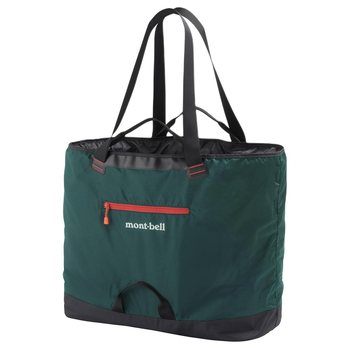 

MONTBELL 60L Portable Large Capacity Nylon Tote Bag Medium Unisex Couple Dark Green Medium Size темно-зеленого