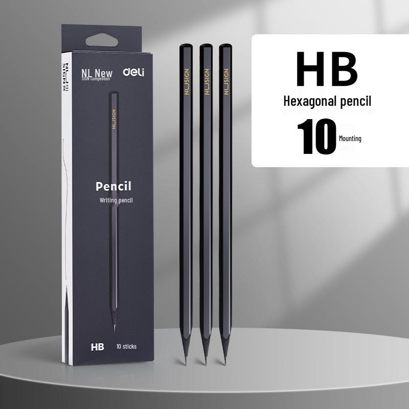 Deli Enhanced HB Pencil for Kindergarten and Primary School Writing, Ideal for Beginners