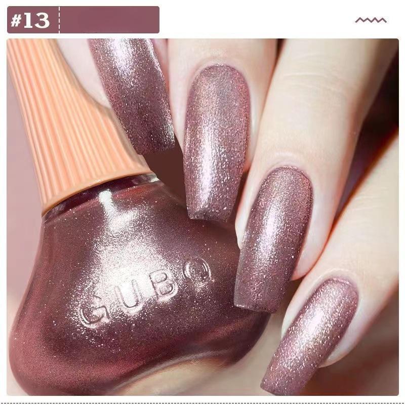 Nail Art Popular Milk White Nail Polish Quick Dry Long Lasting Varnish Matte Pearlescent Laser Glitter Nail Polish Make