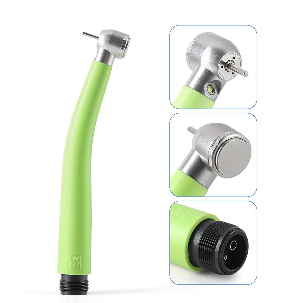 AZDENT Dental Kunststoff LED Hochgeschwindigkeits-Handstück Dreifach-Wasserstrahl LED Integrierter Generator Farbe Dental-Handstück Zahnarztwerkzeuge